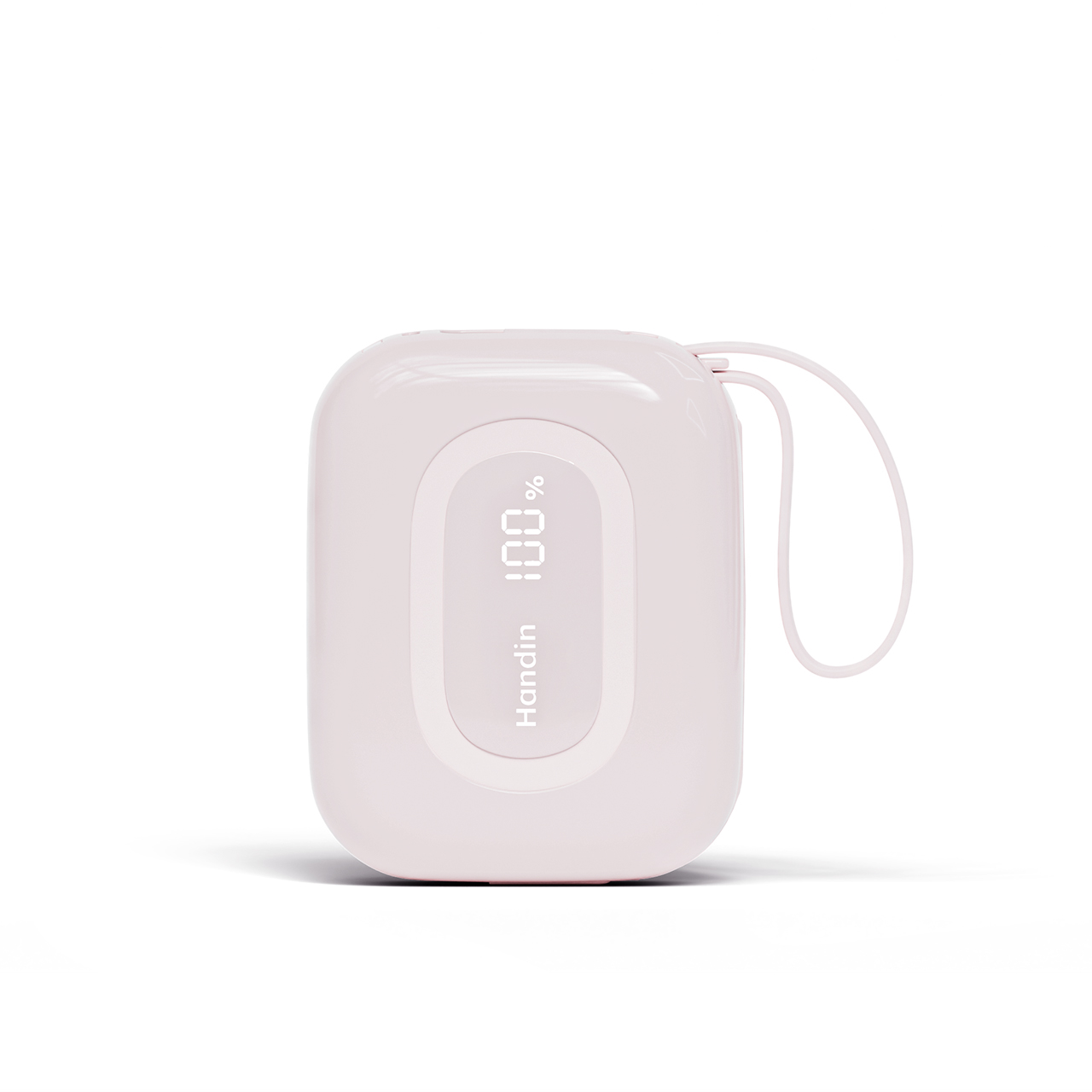 CCC Handin Mini Power Bank | All-in-One Portable Charger 10,000mAh | Built-in Dual Cables | Bidirectional Fast Charging
