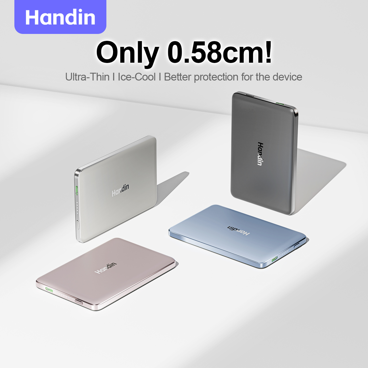 CCC Handin Magnetic Wireless Powerbank - Ultra Thin & Portable 20W Fast Charging | 6000mAh & 12000mAh Options