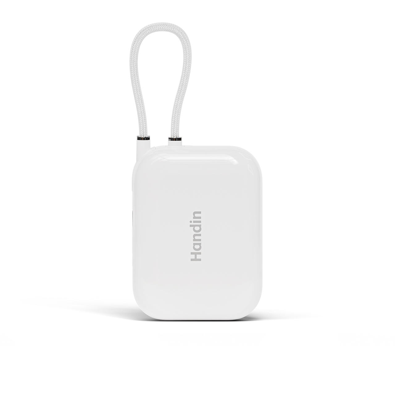 CCC Handin Power Bank 20000mAh 35W PD Fast Charging Dual Built-in Cables NTC Temperature Control System ensures safe, low-temperature charging Flight-approved Portable and easy to carry